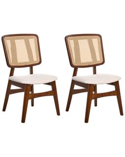 Lot De 2 Chaises De Salle à Manger Alcova Bois Marron