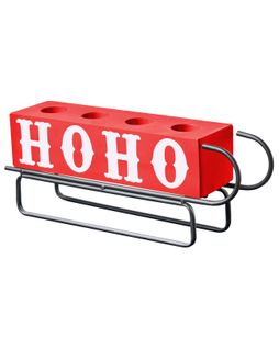 Bougeoir Kuhmo Rouge Métal