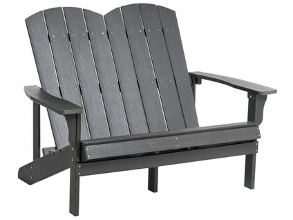 Banc De Jardin Adirondack 125 Cm Gris Foncé