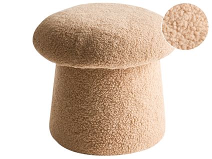Pouf Eufaula Bouclé Beige