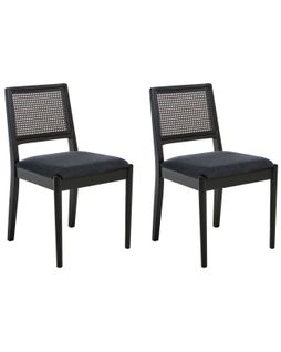 Lot De 2 Chaises De Salle à Manger Tamarac Bois Noir