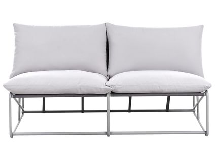 Canapé De Jardin 2 Places Pico Métal Gris