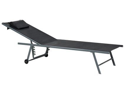 Lot De 2 Transats Soroni Métal Noir