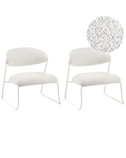 Lot De 2 Fauteuils Kolsva Tissu Blanc Cassé