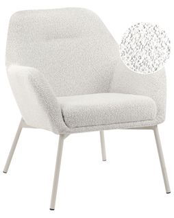 Fauteuil Jabro Tissu Blanc Cassé