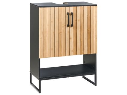 Meuble-lavabo Miscanti Bambou 60 Cm Marron Clair