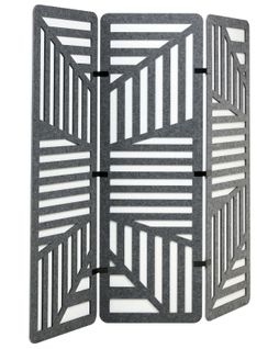 Séparateur De Pièce à 3 Panneaux Futura Gris Foncé 180 Cm 180 Cm