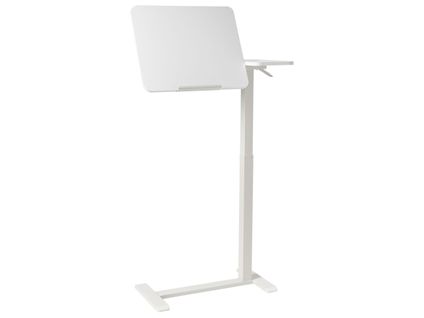 Bureau Réglable Manuellement En Hauteur Pour Ordinateur Portable Schola Blanc 70 Cm 40 Cm