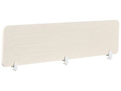 Séparateur De Bureau 180 X 40 Cm Beige Clair Ziggy