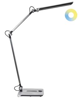 Lampe De Bureau LED Aquila Avec Variateur Argenté