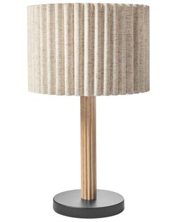 Lampe à Poser Belessa Lin Beige Clair