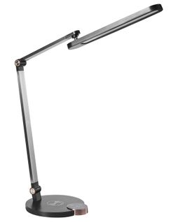 Lampe De Bureau LED Caroy Avec Chargeur Sans Fil Noir