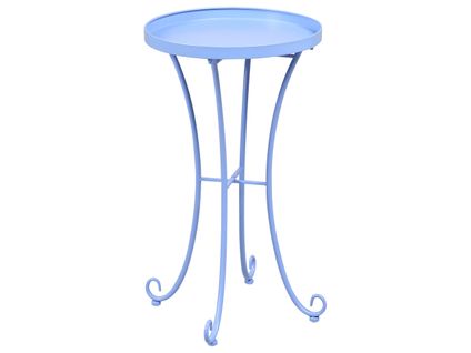 Table D'appoint Pour Le Jardin Cavinia 40 Cm 40 Cm Métal Bleu Clair