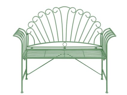Banc De Jardin Cavinia 125 Cm Métal Vert