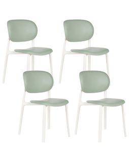 Lot De 4 Chaises De Jardin Musano Vert