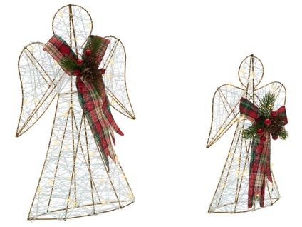 Décoration De Noël Annsjon Ange 30/40 Cm Multicolore