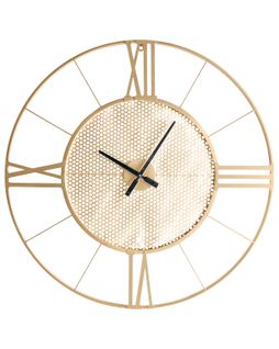 Horloge Murale Blamere 80 Cm Métal Doré