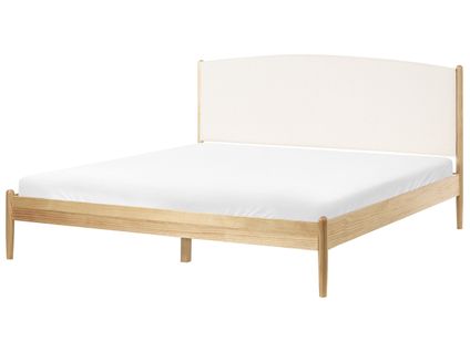 Lit Avec Sommier Bois De Pin Clairac 180 X 200 Cm Marron Clair