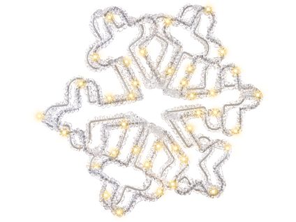 Décoration Extérieure LED Silveran Flocon De Neige 28 Cm Blanc