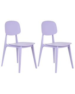 Lot De 2 Chaises De Jardin Kattavia Violet