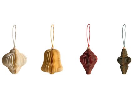 Lot De 20 Décorations Pour Sapin De Noël Malselva Papier Multicolore