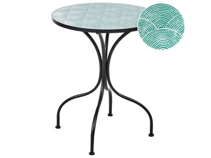 Table Bistrot Anapo 60 Cm 60 Cm Métal Noir