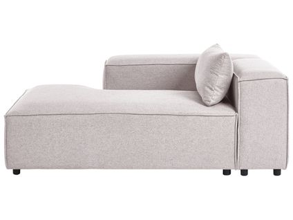 Méridienne Côté Droit Brande Tissu Marron Clair