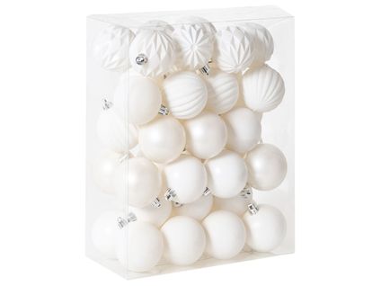 Lot De 40 Boules Saimaa Blanc Cassé