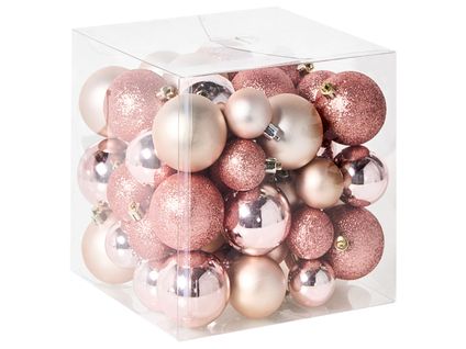 Lot De 60 Boules Tyin Rose