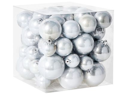Lot De 60 Boules Tinnsja Argenté