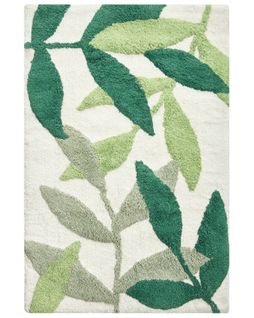 Tapis De Bain Asan Vert 60 X 90 Cm Coton