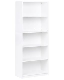 Bibliothèque 5 Étagères Zehna 197 Cm Blanc