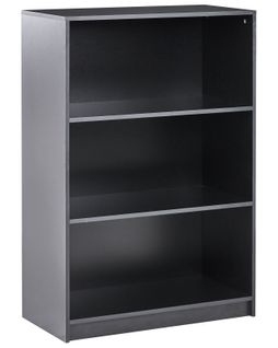 Bibliothèque 3 Étagères Zehna 117 Cm Noir