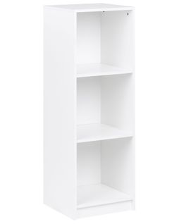 Bibliothèque 3 Étagères Zehna 117 Cm Blanc