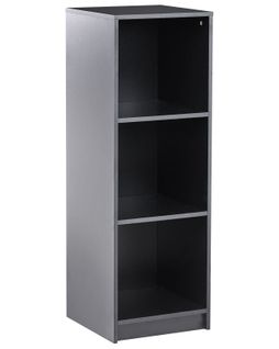 Bibliothèque 3 Étagères Zehna 117 Cm Noir