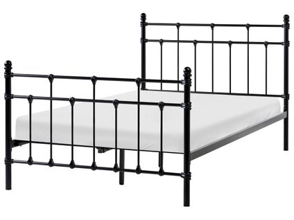 Lit Avec Sommier Métal Lynx 120 X 200 Cm Noir