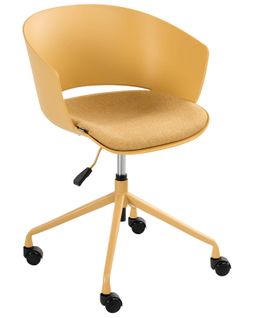Chaise De Bureau Gleeful Tissu Jaune