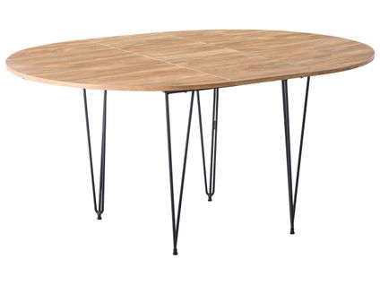 Table De Salle à Manger Extensible Louise Marron 120/160 Cm 120 Cm