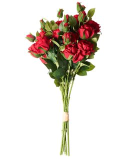 Bouquet De Fleurs Artificielles Boiro 65 Cm Rouge