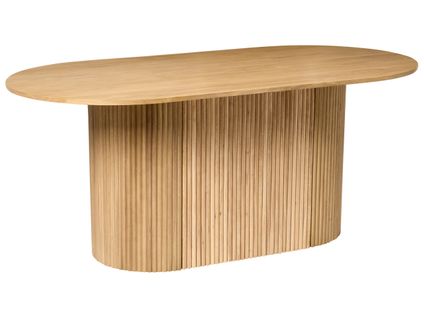 Table De Repas Lunnin Chêne Clair 90 Cm 180 Cm