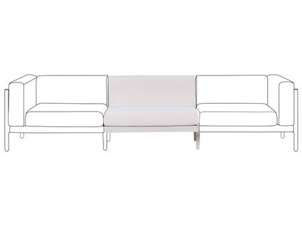 Module D'extension Pour Canapé De Jardin Ferretti Beige Clair