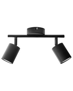 Spot à 2 Lumières Nyando Métal Noir