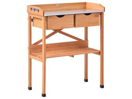 Table De Rempotage Ravanusa Bois De Sapin 77 Cm 37 Cm Marron Clair