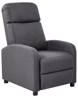 Fauteuil Inclinable Eminence Lin Synthétique Gris Foncé