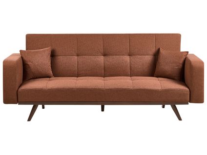 Canapé-lit 3 Places Hjulby Marron Doré