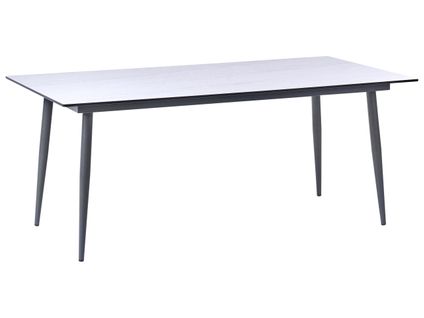 Table De Salle à Manger De Jardin Tolentino 180 Cm 90 Cm Effet Pierre Effet Travertin