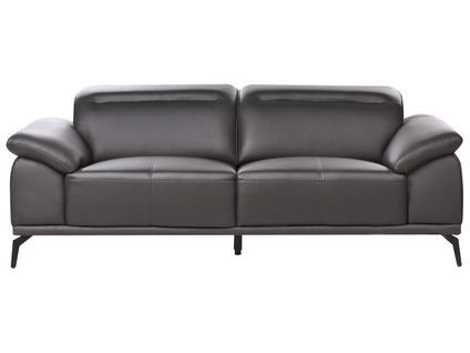 Canapé 3 Places Vejen Cuir Pu Noir