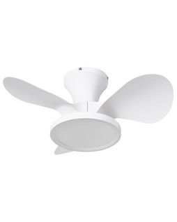 Ventilateur De Plafond Avec Lampe Punti Avec Télécommande LED Blanc