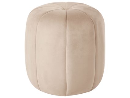 Pouf Selby Velours Beige