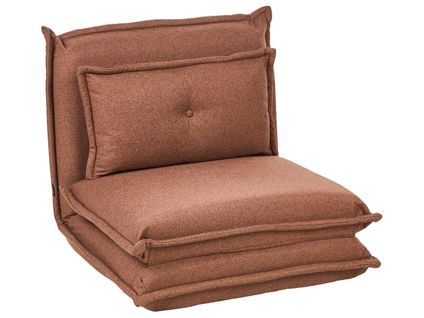 Fauteuil Convertible Dellen Tissu Marron